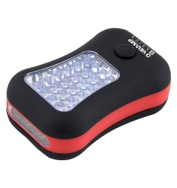 LAMPADA DA LAVORO A LED 24 led (pannello) + 4 led (torcia)