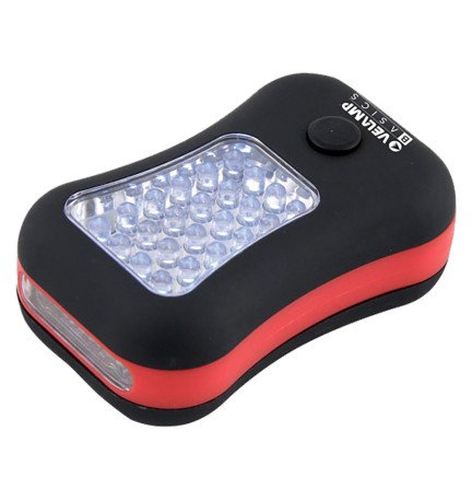 LAMPADA DA LAVORO A LED 24 led (pannello) + 4 led (torcia)