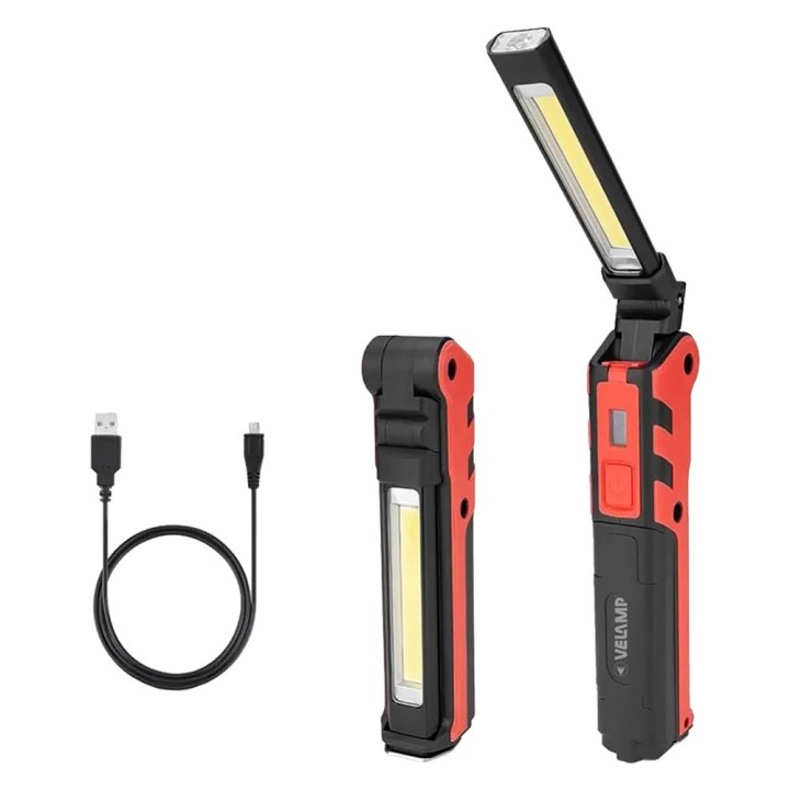 LAMPADA PORTATILE RICARICABILE led 5W (luce) + 3W (torcia)