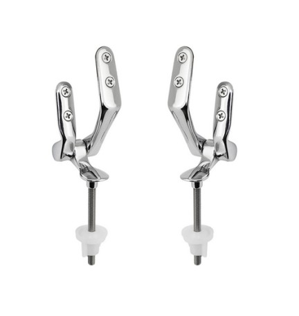 CERNIERE PER SEDILE WC CONCA PASSANTE -