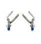 KIT CERNIERE INOX FISSA AD ESPANSIONE MOD. S05 -