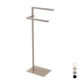 PIANTANA PORTASCIUGAMANI CON BASE VETRO FULL COLOR Tortora