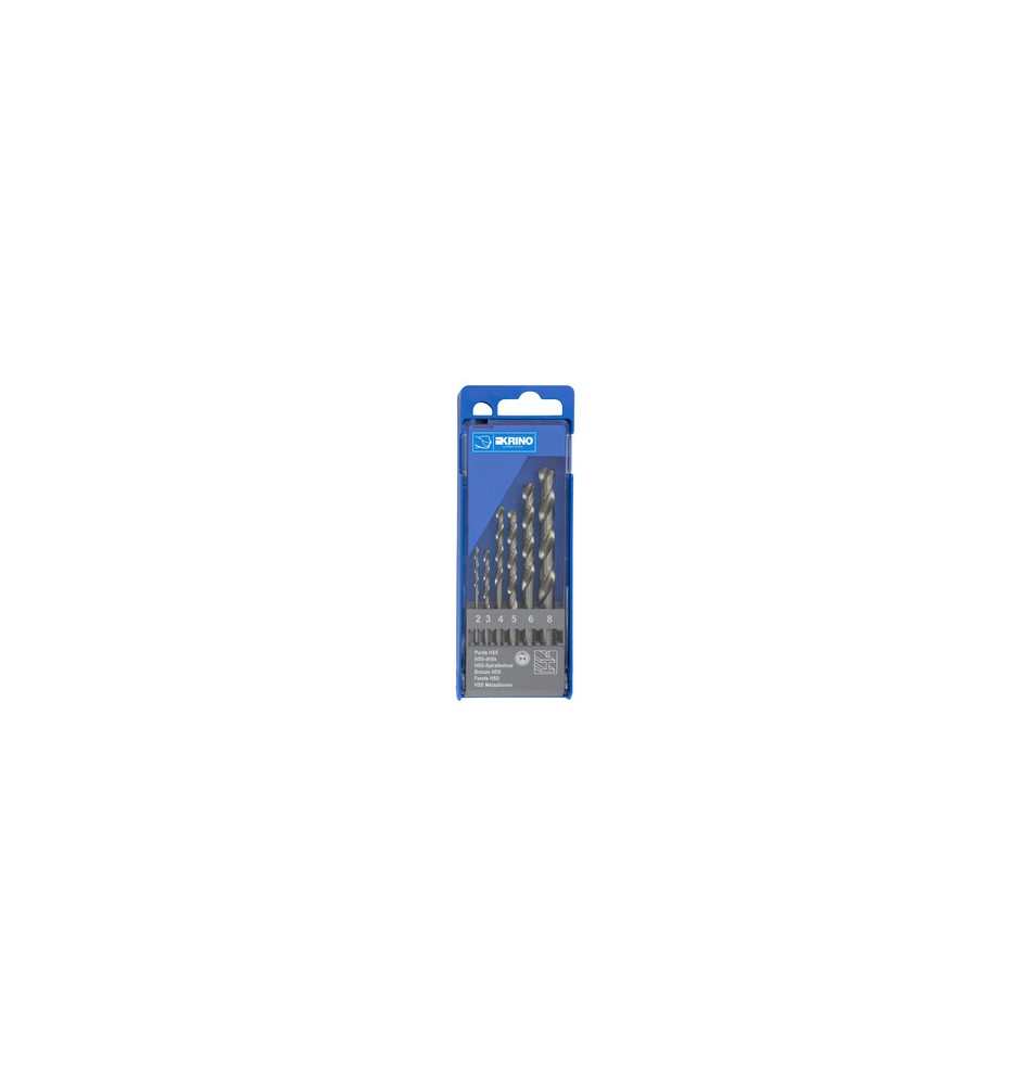 ASSORTIMENTO 6 PUNTE HSS RETTIFICATE H.Q. 2-8 MM