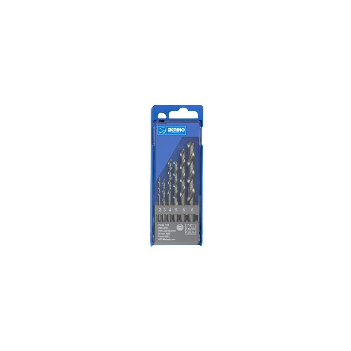 ASSORTIMENTO 6 PUNTE HSS RETTIFICATE H.Q. 2-8 MM