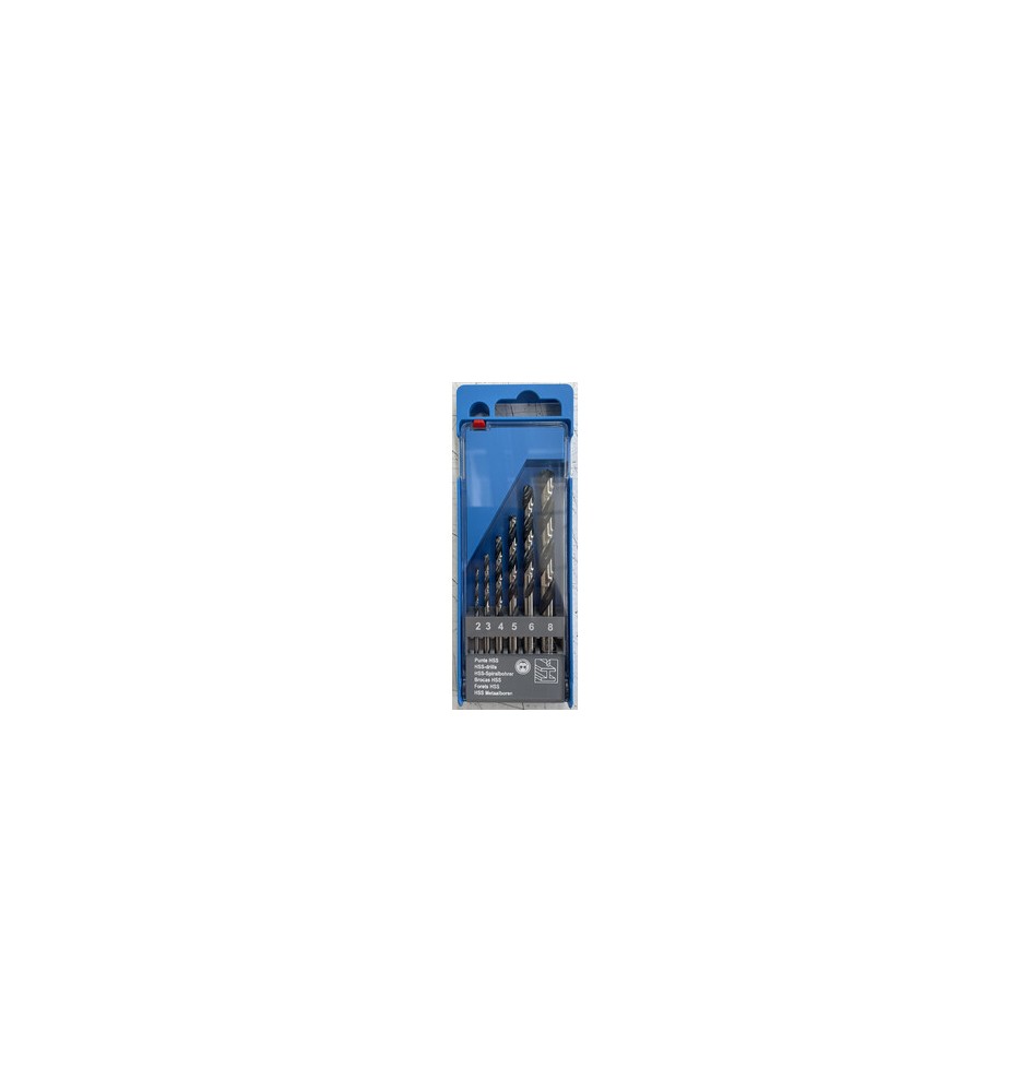 ASSORTIMENTO 6 PUNTE HSS RETTIFICATE S.Q. 2-8 MM