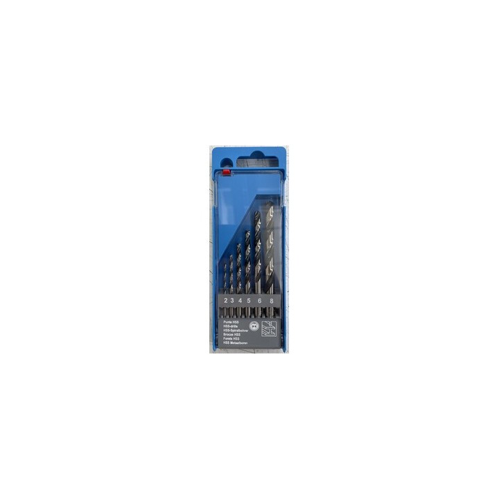 ASSORTIMENTO 6 PUNTE HSS RETTIFICATE S.Q. 2-8 MM