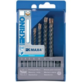 ASSORTIMENTO 6 PUNTE P/MURO 4 TAGLIENTI 4-10 MM