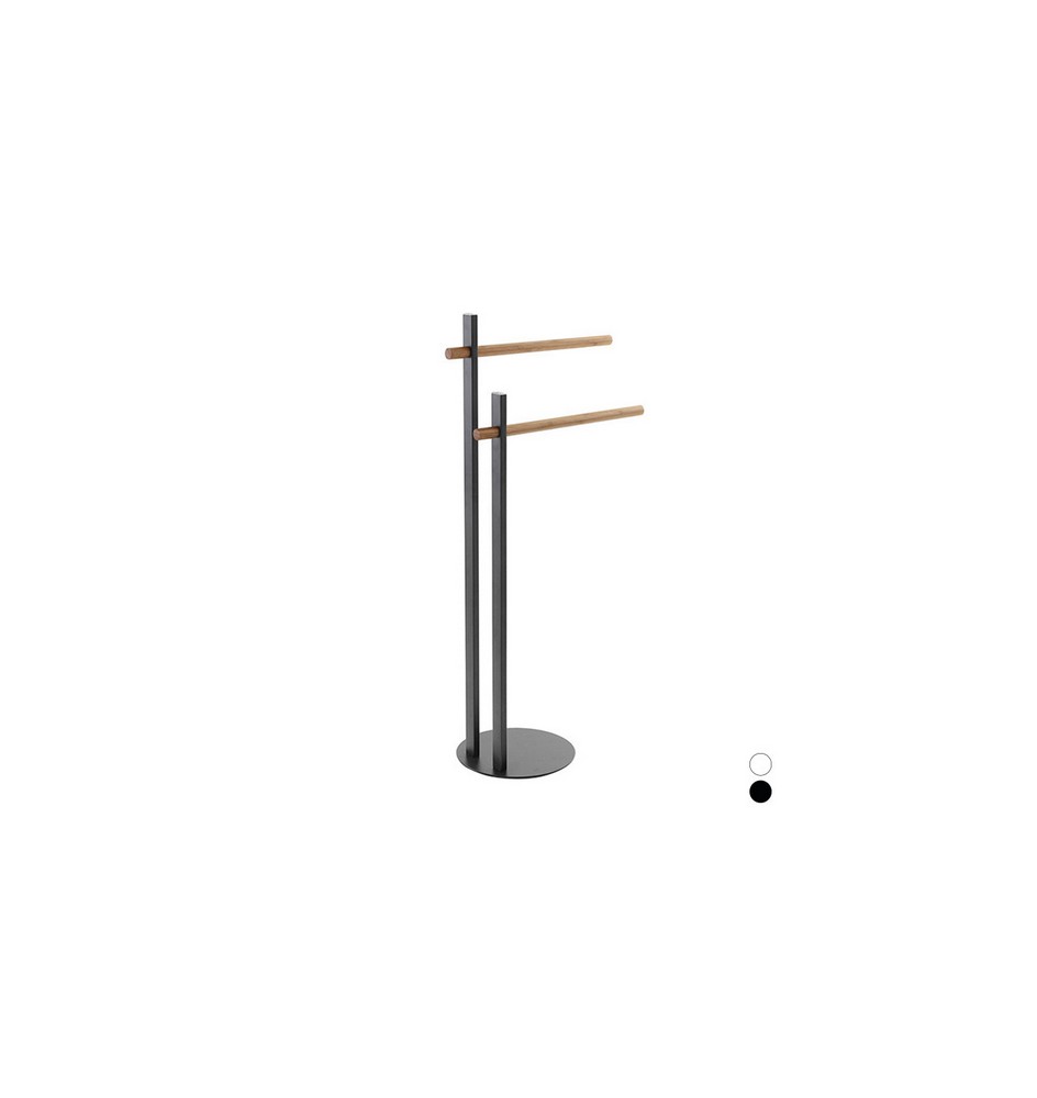 PIANTANA PORTASCIUGAMANI BRACCI BAMBOO Nera bracci bamboo