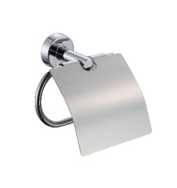 PORTA ROTOLO CARTA CHIUSO LINEA DIOSA Cromo - Fiss. con viti