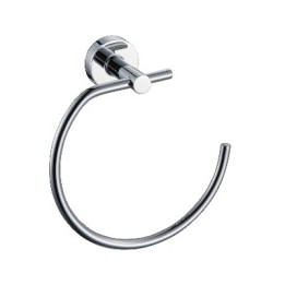 PORTA ASCIUGAMANI AD ANELLO LINEA DIOSA Cromo - Fiss. con viti