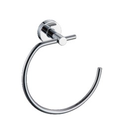 PORTA ASCIUGAMANI AD ANELLO LINEA DIOSA Cromo - Fiss. con viti