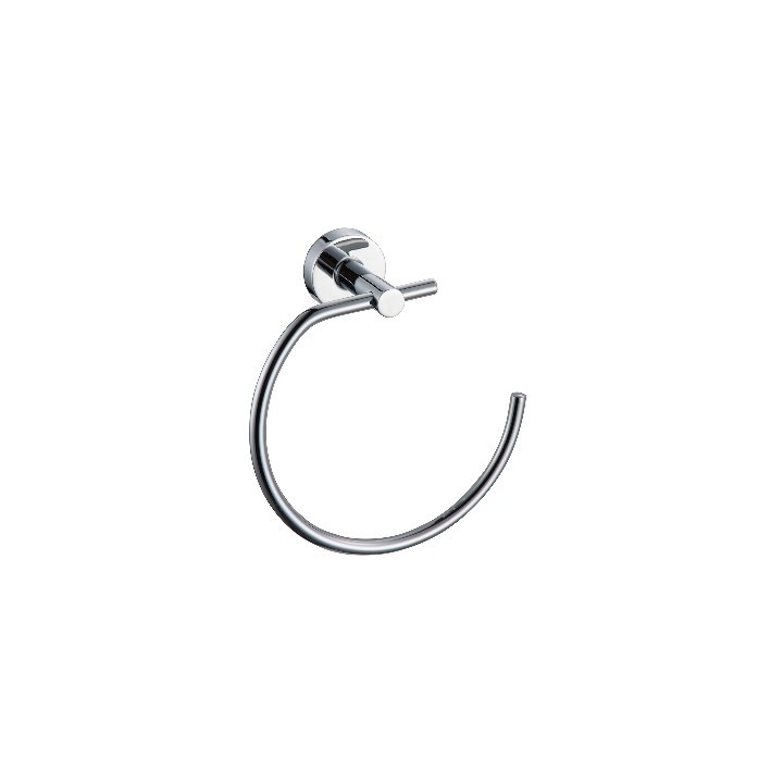 PORTA ASCIUGAMANI AD ANELLO LINEA DIOSA Cromo - Fiss. con viti