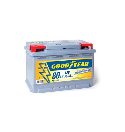 BATTERIA AUTO GOODYEAR 80AMP POWER PLUS