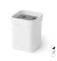PORTASPAZZOLINI IN MELAMMINA SAETA Bianco Grigio mm 85x85x105