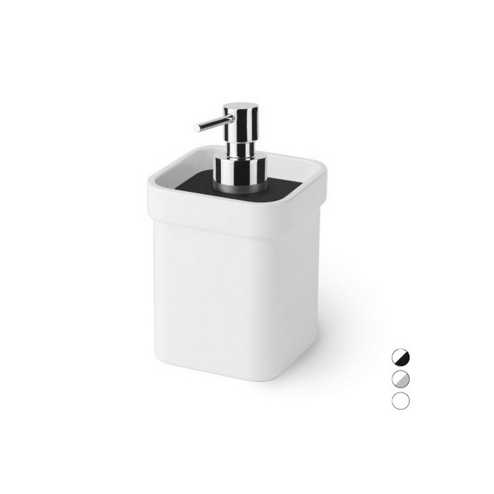 DOSASAPONE IN MELAMMINA SAETA Bianco Nero mm 85x90x150