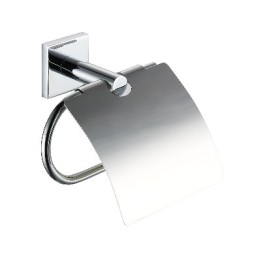 PORTA ROTOLO CARTA CHIUSO LINEA GIONA Cromo - Fiss. con viti