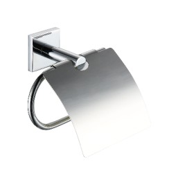 PORTA ROTOLO CARTA CHIUSO LINEA GIONA Cromo - Fiss. con viti