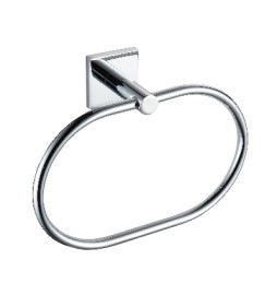 PORTA ASCIUGAMANI AD ANELLO LINEA GIONA Cromo - Fiss. con viti