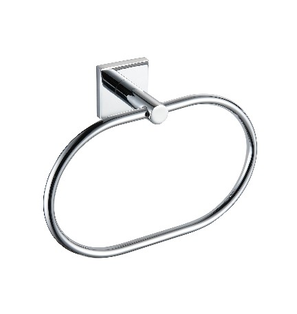 PORTA ASCIUGAMANI AD ANELLO LINEA GIONA Cromo - Fiss. con viti