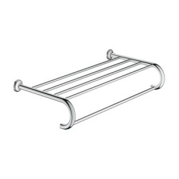 PORTA SALVIETTE CON MENSOLA ESSENTIALS AUTHENTIC Cromo