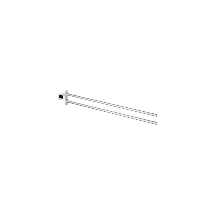 PORTASALVIETTE DOPPIO ESSENTIALS CUBE Cromo - Lungh. 44 cm