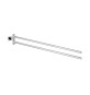 PORTASALVIETTE DOPPIO ESSENTIALS CUBE Cromo - Lungh. 44 cm