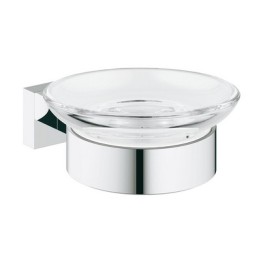 BASE PORTASAPONE CON SUPPORTO ESSENTIALS CUBE Cromo