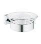 BASE PORTASAPONE CON SUPPORTO ESSENTIALS CUBE Cromo