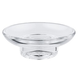 BASE PORTA SAPONE IN VETRO ESSENTIALS H. 39 mm
