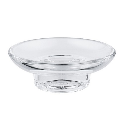 BASE PORTA SAPONE IN VETRO ESSENTIALS H. 39 mm