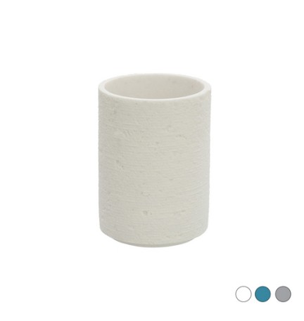 PORTA SPAZZOLINO ARIZONA Bianco Diam. 8 x H.13 cm