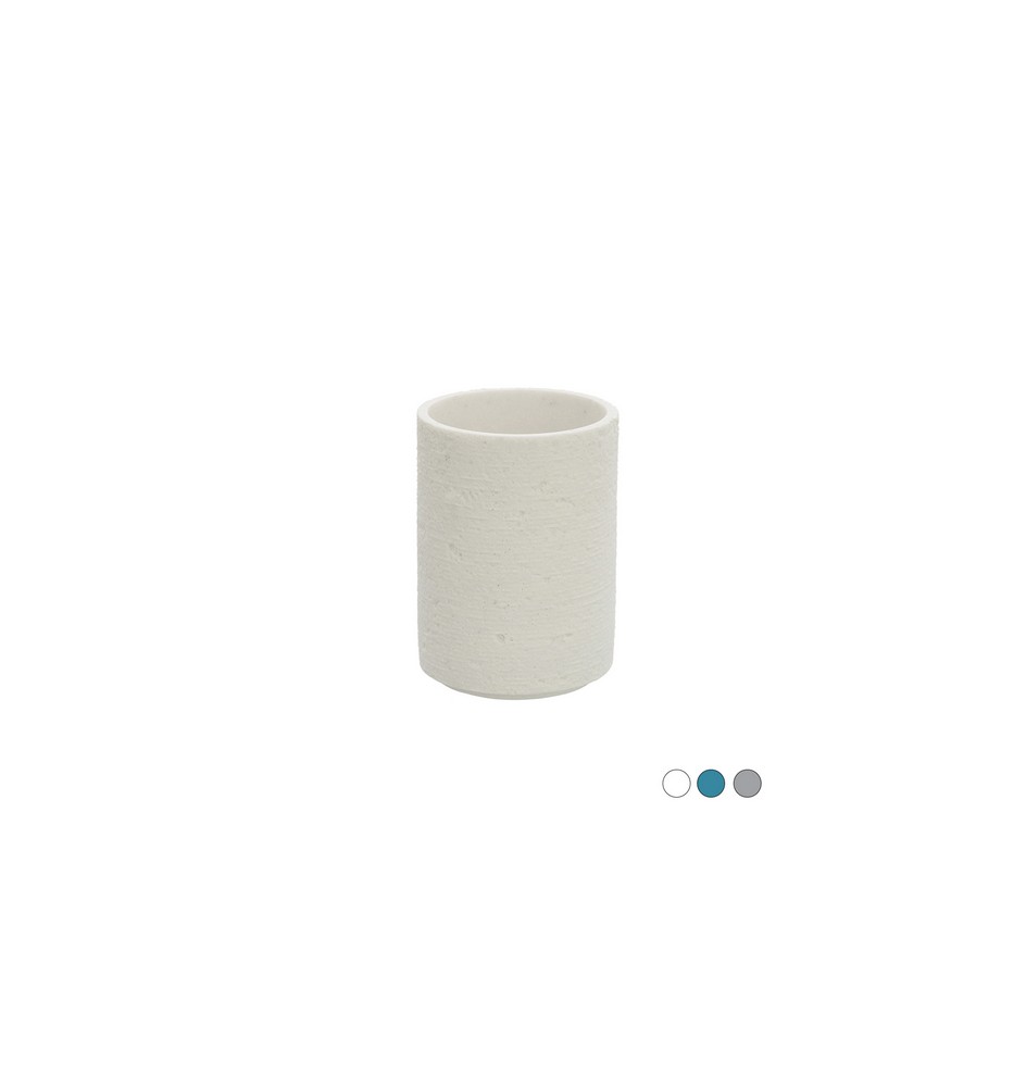 PORTA SPAZZOLINO ARIZONA Blu pastello Diam. 8 x H.13 cm