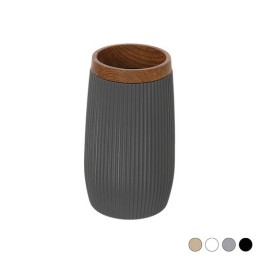 PORTA SPAZZOLINO LONDON Nero Diam. 7,3 x H.12 cm