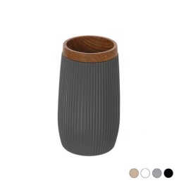 PORTA SPAZZOLINO LONDON Nero Diam. 7,3 x H.12 cm