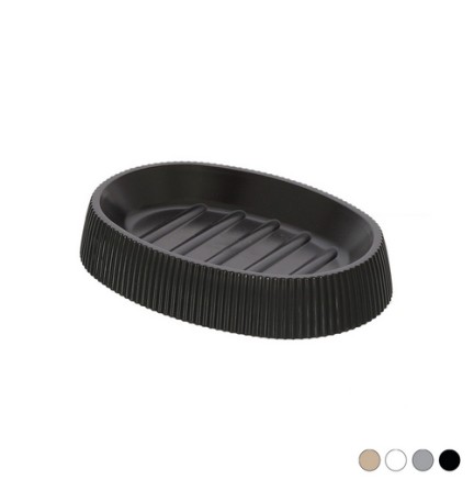 PORTA SAPONE LONDON Grigio 12,5 x 9 x H2,4 cm