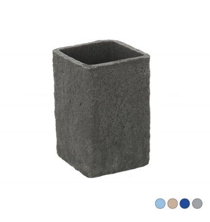 PORTA SPAZZOLINO SABBIA Beige 7x7xH.10,8 cm