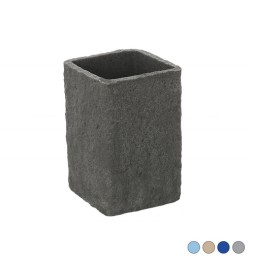 PORTA SPAZZOLINO SABBIA Blu pastello 7x7xH.10,8 cm