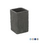 PORTA SPAZZOLINO SABBIA Grigio 7x7xH.10,8 cm