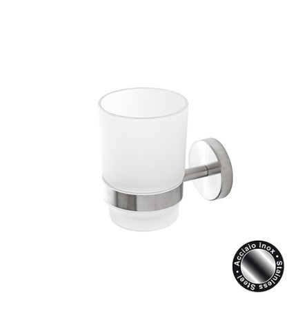 PORTASPAZZOLINO CITY IN ACCIAIO SATINATO Acciaio Satinato 6,3x10,6xh9,5