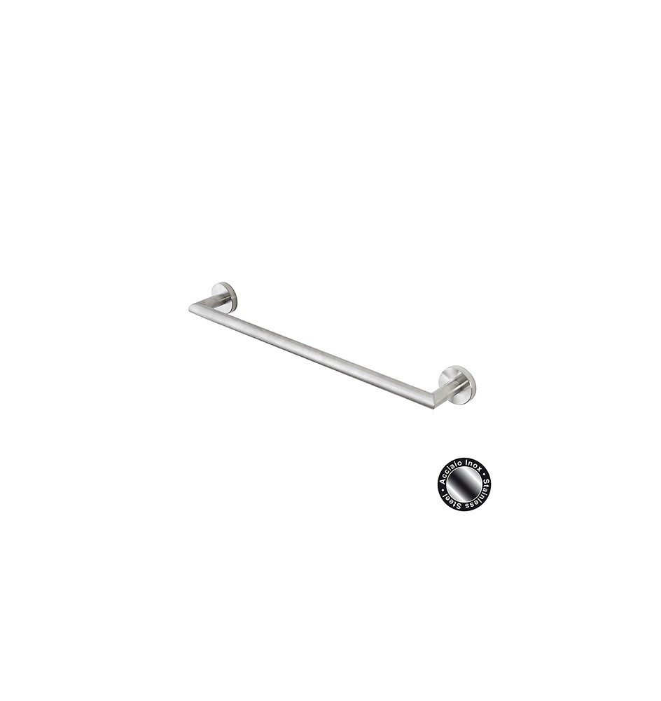 PORTASCIUGAMANI CITY IN ACCIAIO SATINATO Acciaio Satinato L. 50 cm