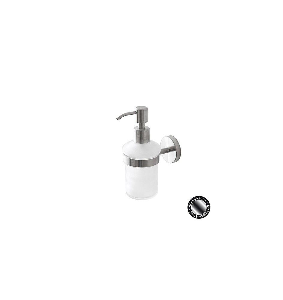 DISPENSER SAPONE CITY IN ACCIAIO SATINATO Acciaio Satinato 6x10,7xh16 cm