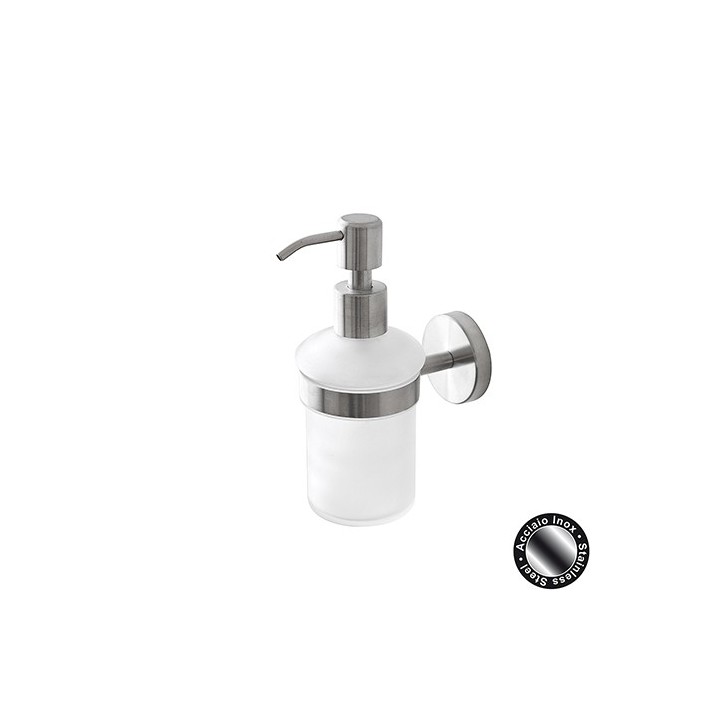 DISPENSER SAPONE CITY IN ACCIAIO SATINATO Acciaio Satinato 6x10,7xh16 cm