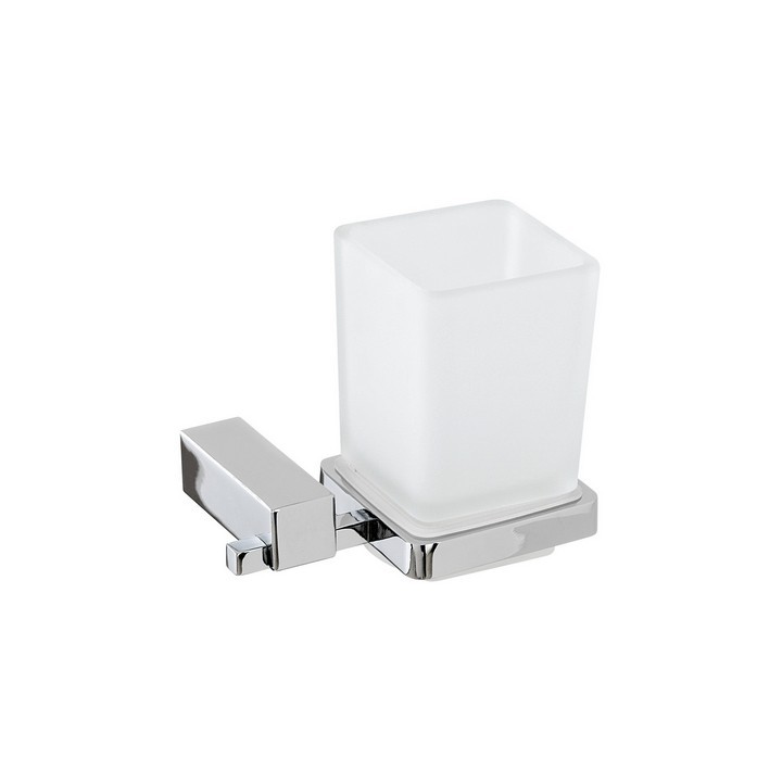PORTA SPAZZOLINO CROMO SERIE UNICA Cromo 9x12xh17 cm