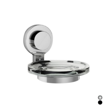 PORTA SAPONE SERIE KISSY Nero cm 11 x h.9,2 x 13,8