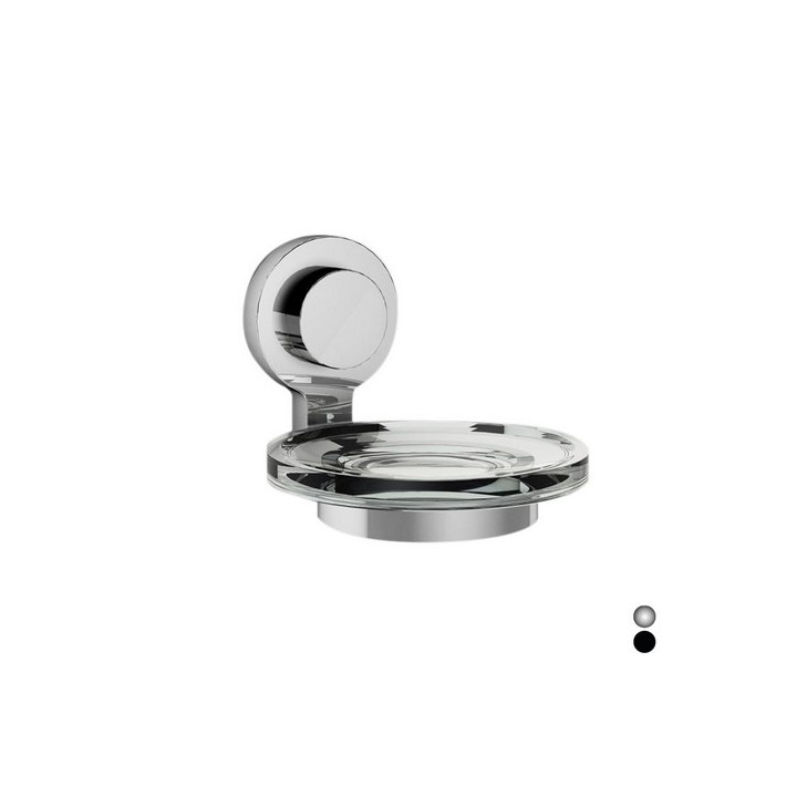 PORTA SAPONE SERIE KISSY Nero cm 11 x h.9,2 x 13,8
