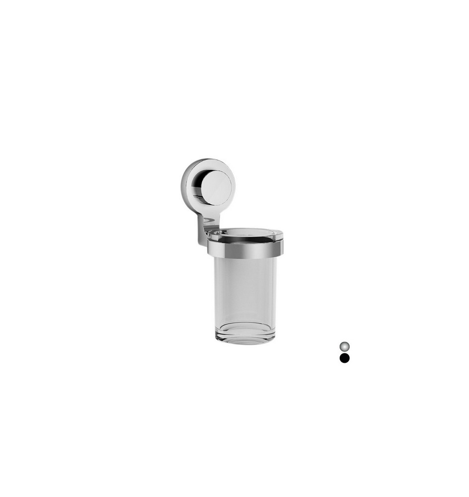 PORTA BICCHIERE KISSY Cromo cm 7,6 x h.17,8 x 12