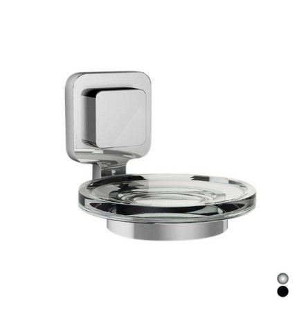 PORTA SAPONE SERIE KARA Cromo cm 11 x h.9,2 x 13,8