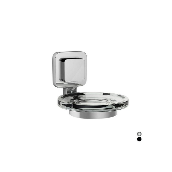 PORTA SAPONE SERIE KARA Cromo cm 11 x h.9,2 x 13,8