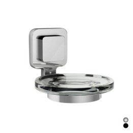 PORTA SAPONE SERIE KARA Nero cm 11 x h.9,2 x 13,8
