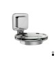 PORTA SAPONE SERIE KARA Nero cm 11 x h.9,2 x 13,8